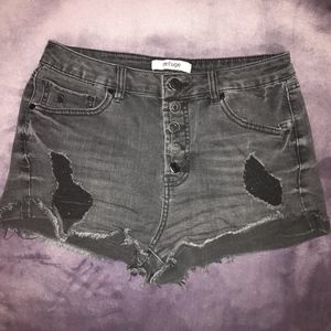 Refuge ripped jean shorts